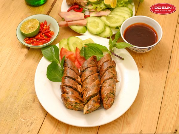 dồi nướng thái miếng 250g